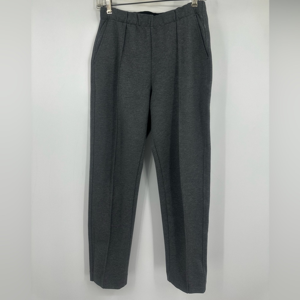 *Everlane Soft Gray Dress Pants Trousers Tapered Leg Cozy Womens Small | D394